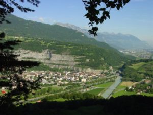 St-Maurice, vu de Savatan