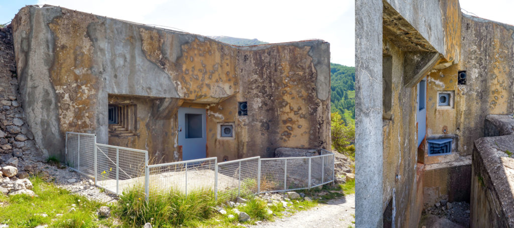 Bloc 2 - Casemate d'artillerie et vue sur les créneaux et le fossé diamant